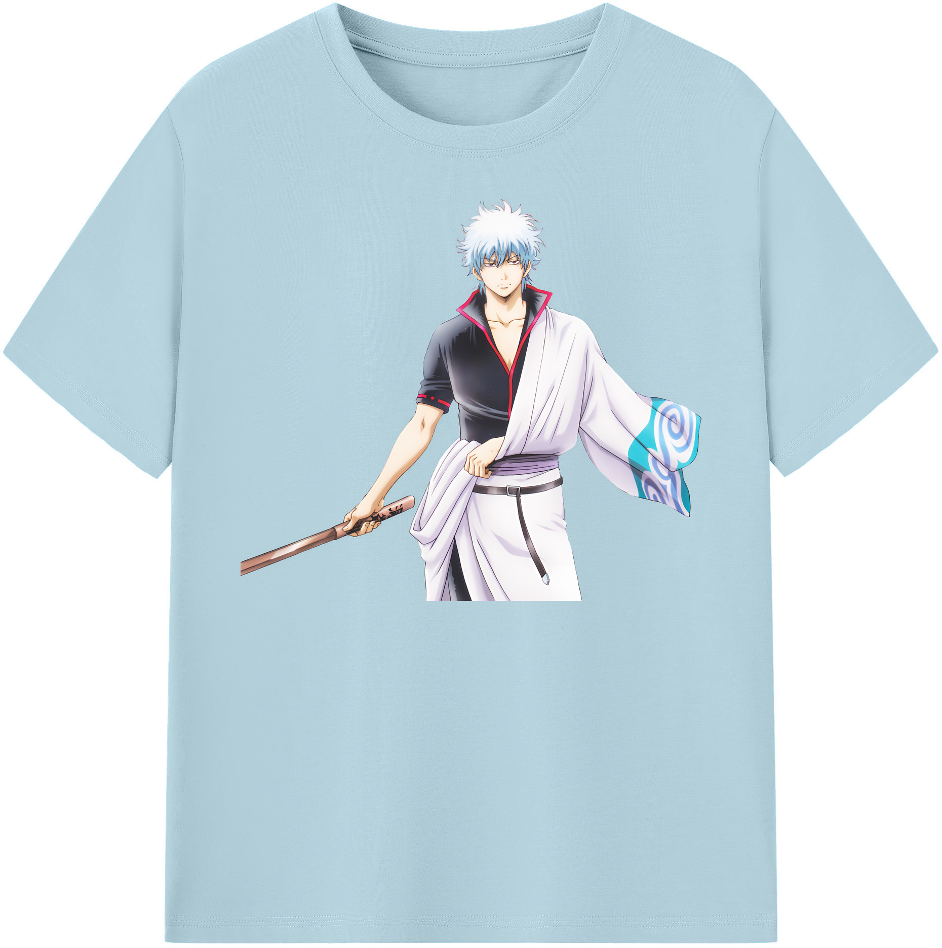 （画像用） ぎんたま 坂田銀時（さかたぎんとき） 神楽 志村新八（しむら しんぱち） GINTAMA Sakata Gintoki Kagura Shimura Shinpachi 綿100％半袖Tシャツ（フロントプリント）